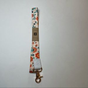 Floral Thread Wallet Lanyard